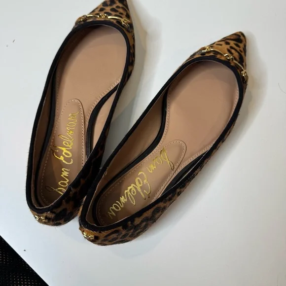 Sam Edelman Nori Flat size 6 Color Tan/Black Leopard Print NWOT - Picture 10 of 10